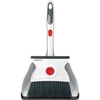 WALLYBROOM - Wet and Dry Spill Cleanup - Broom On One Side Squeegee On The Other - Large Dustpan
