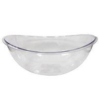 Party Dimensions Plastic Oval Contour Bowl, 80-Ounce, Clear