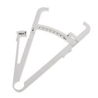 Retractable Fat Tester Caliper with Tape Measure Diet for Health - White