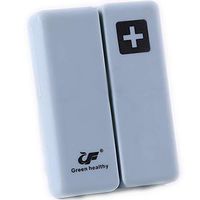 Dose Weekly (7 Day Pill Box) Locking Pill Planner and Vitamin Organizer .Travel Medication Pill Box Case (Blue)