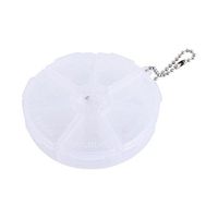 Mini Pill Box 7 Days Weekly Dispenser Organizer Container Round Tablet Holder