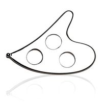 LOPTON Medical Stainless Steel Gua Sha Massage Tools- Soft Tissue Mobilization Tool- for Back, Leg, Arm, Neck, Shoulder and Whole Body Acupoints(GS-C)