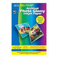 BIG PRINT 4X6 GLOSSY ARCHIVAL 25SHTS