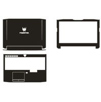Special Black carbon fiber Skin decals stickers Cover guard For Acer Predator 15 G9-591 G9-592 G9-593 G9 591 592 593 15.6-inch
