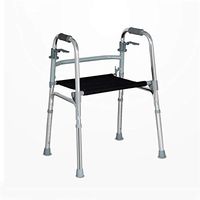 BNSDMM rollator Walker with seat Walker - Elderly Walker Walker/Aluminum Double Wheel Old Adult Foldable Adult Walker Multifunctional Walker - Size:6344 (74-92) cm