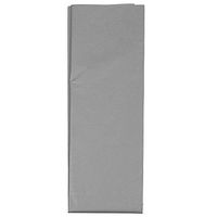 JAM PAPER Colorful Gift Wrapping Tissue Paper - Silver Flat - 3 Sheets/Pack