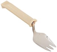 Sammons Preston Plastic Handle Swivel Spork, Adaptive Utensils for Elderly, Arthritis, Shaking Hands, 6" Long