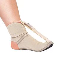 SVIVI Plantar Fasciitis Soft Night Sock Stretching Splint Boot for Night Time Relief,Flesh,L