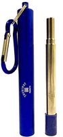 Reusable Straw, Reusable Drinking Straw, Telescopic Straw with Blue Hard Case, Stainless Steel Food-grade Drinking Straw with Case And Cleaning Brush, Portable Telescopic Drinking Straw