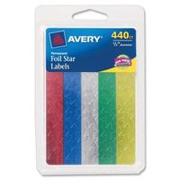 AVE06007 - Self-Adhesive 1/2 Assorted Color Foil Stars
