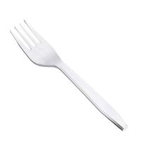 AmazonBasics Light-Weight Plastic Forks, White, 250-Pack