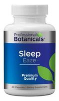 Professional Botanicals Sleep Eaze - Natural Sleep Aid, with Valerian Root, Passion Flower and Chamomile Non-Habit Forming Sleeping Supplement - l60 Capsules