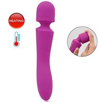 Computer LED New Vibrator with USB Cable Rechargeable Whisper Quiet, Waterproof, Handheld, Cordless, Adjustable 10speed for Shoulder Neck and Back Waist Hips,Full Body Pain Relief (Purple)