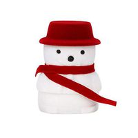 Meidexian888 Snowmanl Jewelry Box,doll box ring jewelry boxes, Gift Boxes size 4.2 6.5cm (Red)