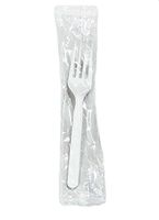 BioGreenChoice Compostable Fork 6in| Plastic Wrapped Forks | Compostable Fork for Wedding, Catering & Parties | Pack of 1000 (6 inches)