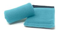 Universal Crutch Hand Grip Covers - Luxurious Soft Fleece with Sculpted Memory Foam Cores (Turqoise)