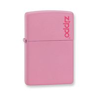 Zippo Pink Matte with Zippo Logo Lighter