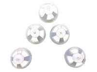 Jungle Care Hearing Aid Ear Piece Open Domes 12mm 5-Pack Comfortable PSAP (Personal Sound Amplifiers Product) Kit Ear Tips Invisible, Perfect for Open Air (Open fit), Except for RIC