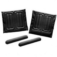 Invacare Upholstery Kit - Full-Length Armrests Black - 18" X 16" - Embossed