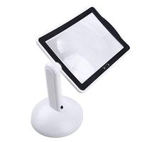 RollingBronze Large Magnifier, Reading Magnifying Glass, Handsfree 3X Reading Full-Page Magnifier 2 LED Magnifying Loupe Glasses Desktop Light