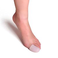 Fdrirect 1Pair White Silicone Gel Corns Calluse Protective Big Toe Caps Soft Cushion Toes Protector Prevent Blisters
