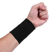 IEFIEL 1 Pair Compression Wrist Sleeves Tattoo Cover Brace for Arthritis Carpal Tendinitis Black XXL
