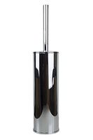Hispania bath Sole Toilet Brush Holder & Brush Cleaner Combo Set, Polished Chrome, Standing, Bathroom Accessories Set, Made in Spain (European Brand)