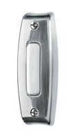 Broan-NuTone PB7LSN Doorbell Kit, Lighted Rectangular Pushbutton for Home, 0.75" x 1" x 2.88", Satin Nickel