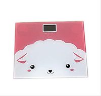 Lfsp Electronic Scales, Digital Scales Cute Cartoon Bedroom Scale Electronic Digital Scale Portable Weight Scale with Backlight Display Bathroom Weighing Scales High-Precision Scales (Color : B)
