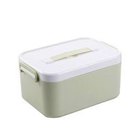 Jiyaru Storage Cabinet Plastic Organizer Household First Aid Containers Green L:11.227.685.51inch