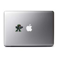 Retro 8-Bit Green Master Chief (Gun) Decal from Halo for MacBook, iPad Mini, iPhone 5S, Samsung Galaxy S3 S4, Nexus, HTC One, Nokia Lumia, Sony, Blackberry