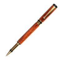 Elite Rollerball Pen - 24kt Gold - Praduak Tiger Grain