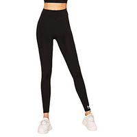 FDelinK Women Yoga Pants, Women's Sport High Waist Long Workout Yoga Active Pant Stripe Pachwork（Black，XL）