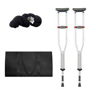 Elderly Crutches Walking Stick Healthcare Universal Aluminum Crutches Aluminum Adjustable Height Crutches Youth Adult