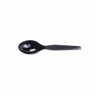 Dixie Plastic Tableware, Heavy Mediumweight Teaspoons, Black - Includes ten packs of 100 each.