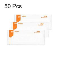 Portable Wet Wipes Cotton Cleansing Fabric Disposable Tissue for Trip Travel,50Pcs