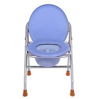 XWZJY Portable Toilet Folding Potty Chair Pregnant Bath Stool Elderly Bedside Commode Seat with Bucket/Lid Non-Slip Leg Pad,Tool-Free Assembly