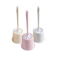 Sweetdecor 3 Pack Toilet Brush Toilet Bowl Brush and Caddy Sturdy,Deep Cleaning for Bathroom Toilet