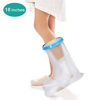 Adult Leg Cast Cover for Shower and Bath, Waterproof Cast Bag Keeps bandage dry Protect Knee Calf Ankle Foot - Upgrade Watertight Materials, Size 17.7 Inches