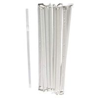 Daxwell Plastic Flex Straws, Wrapped, Translucent, 7.75" x 5.7 mm, C10000055B (Box of 400)