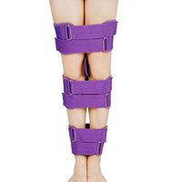 Hcwlxjy Leg Corrector Straps Authentic Bandages to Correct O- Type Legs X-Type Legs Posture Corrector Belt Brace Bands Straightening Bandage 3Pcs Set,Purple,Averagesize