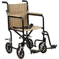 Designer Fly-Lite Aluminum Transport Chair - 19" Blue