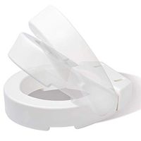 Carex Hinged Toilet Seat Riser, Adds 3.5 Inches of Height to Toilet, 300 Pound Weight Capacity, Hinged for Easy Cleaning