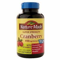 Nature Made Super Strength Cranberry -- 450 mg - 120 Softgels