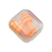 Jenny.Ben Soft Silicone earplugs earplugs earplugs Noise Reduction Sleep Plug with Storage Box 2 Pairs Person