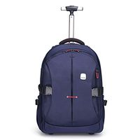19 inches Laptop Travel Rolling Backpack Waterproof Wheeled,Navy Blue