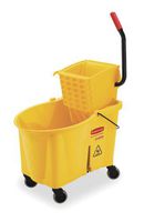 Mop Bucket and Wringer, 11 gal., Yellow