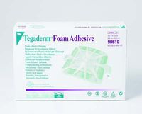 3M Tegaderm Foam Adhesive Dressing - 3" Round Pad (heel design) - - Box of 5