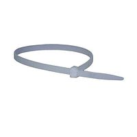 11" Inch Zip Cable Wire Ties 1 Pack Gray Bundle Fasteners, Audio Video Coaxial Data Cable Plastic Straps Snap-Together Support, Sold as Singles