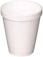 White Disposable Coffee Foam Cups Hot and Cold Drink Cup (250, 8 oz)